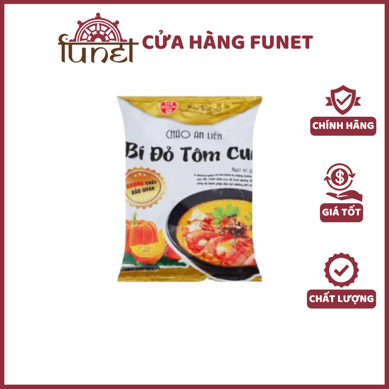 Cháo Bí Đỏ Tôm Cua Ăn Liền Bích Chi - Combo 10 Gói x 50g - Ảnh 5