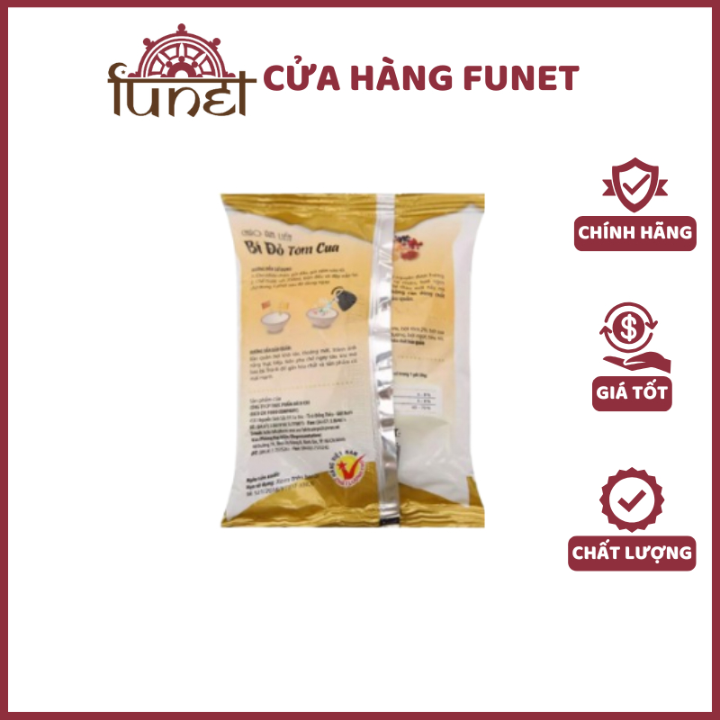 Cháo Bí Đỏ Tôm Cua Ăn Liền Bích Chi - Combo 10 Gói x 50g - Ảnh 4