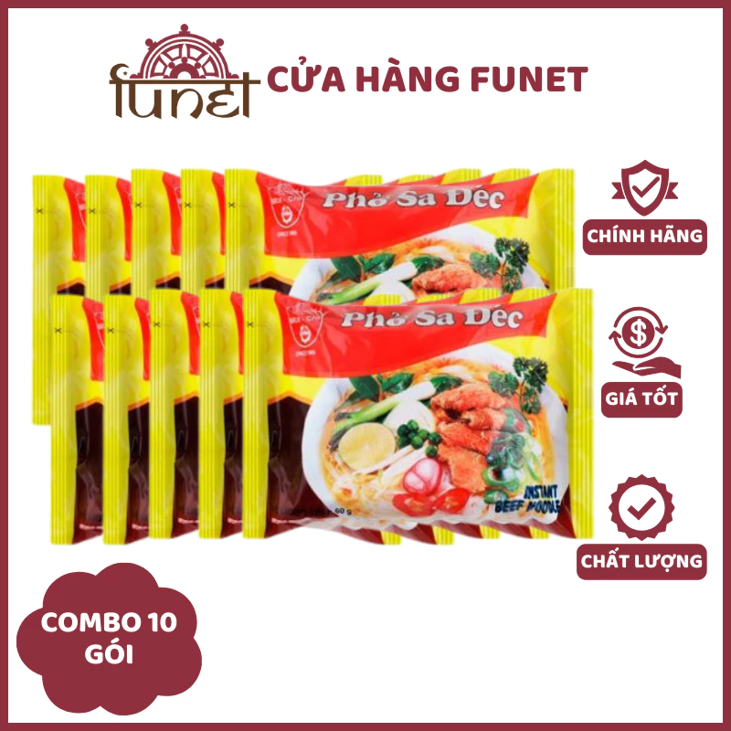 Phở Ăn Liền Sa Đéc Bích Chi Combo 10 Gói – Sợi Phở Dai Ngon Nước Lèo Đậm Chuẩn Vị - Ảnh 4