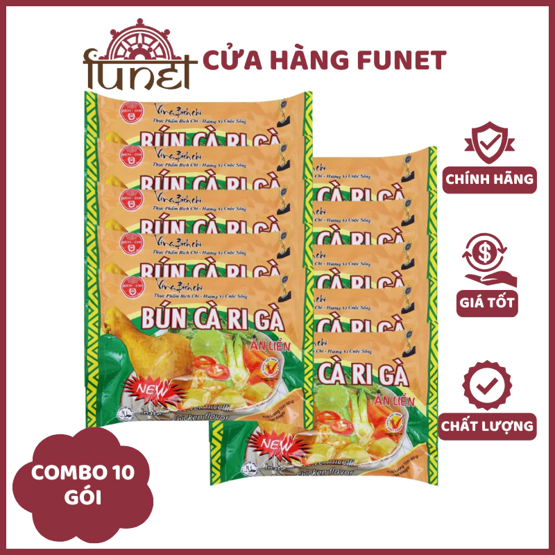 Bún Cà Ri Gà Ăn Liền Bích Chi - Thơm Ngon Khó Cưỡng - Ảnh 4