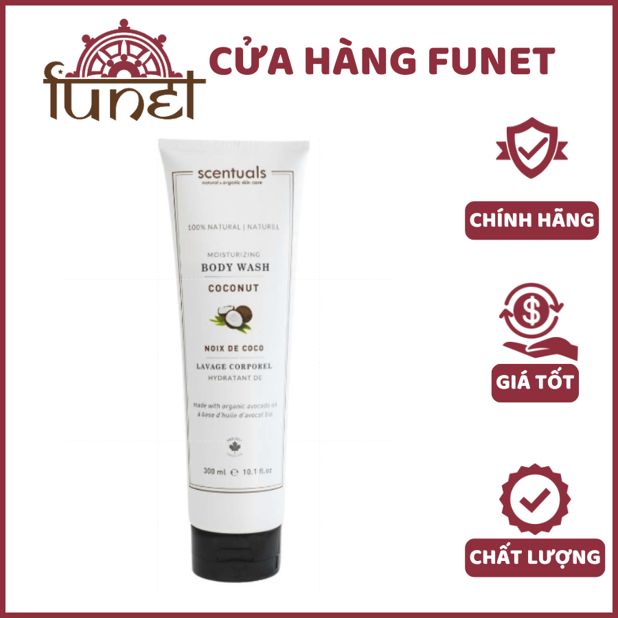 SỮA TẮM SCENTUALS COCONUT BODY WASH 300ML