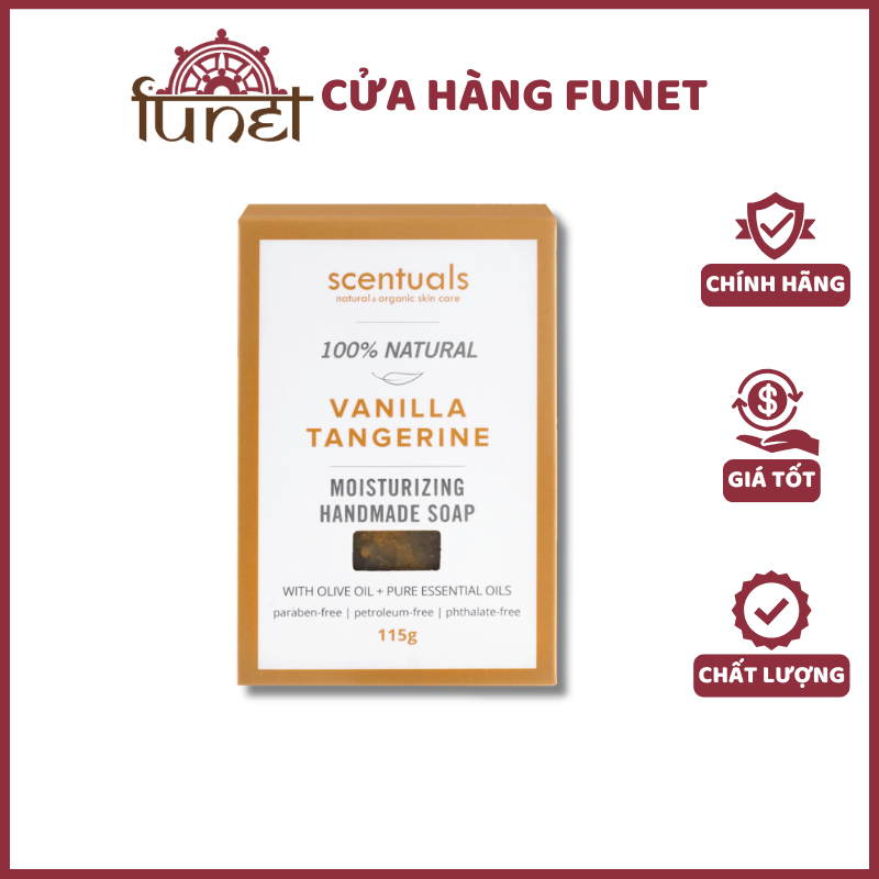 XÀ BÔNG HANDMADE SCENTUALS VANILLA TANGERINE 115G - Ảnh 4
