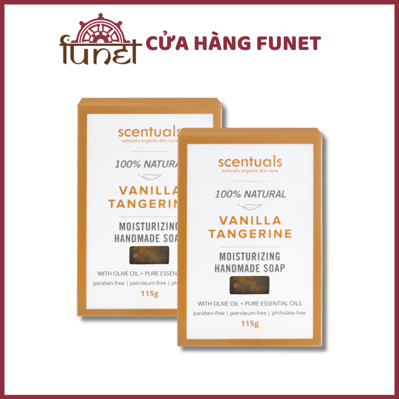 XÀ BÔNG HANDMADE SCENTUALS VANILLA TANGERINE 115G